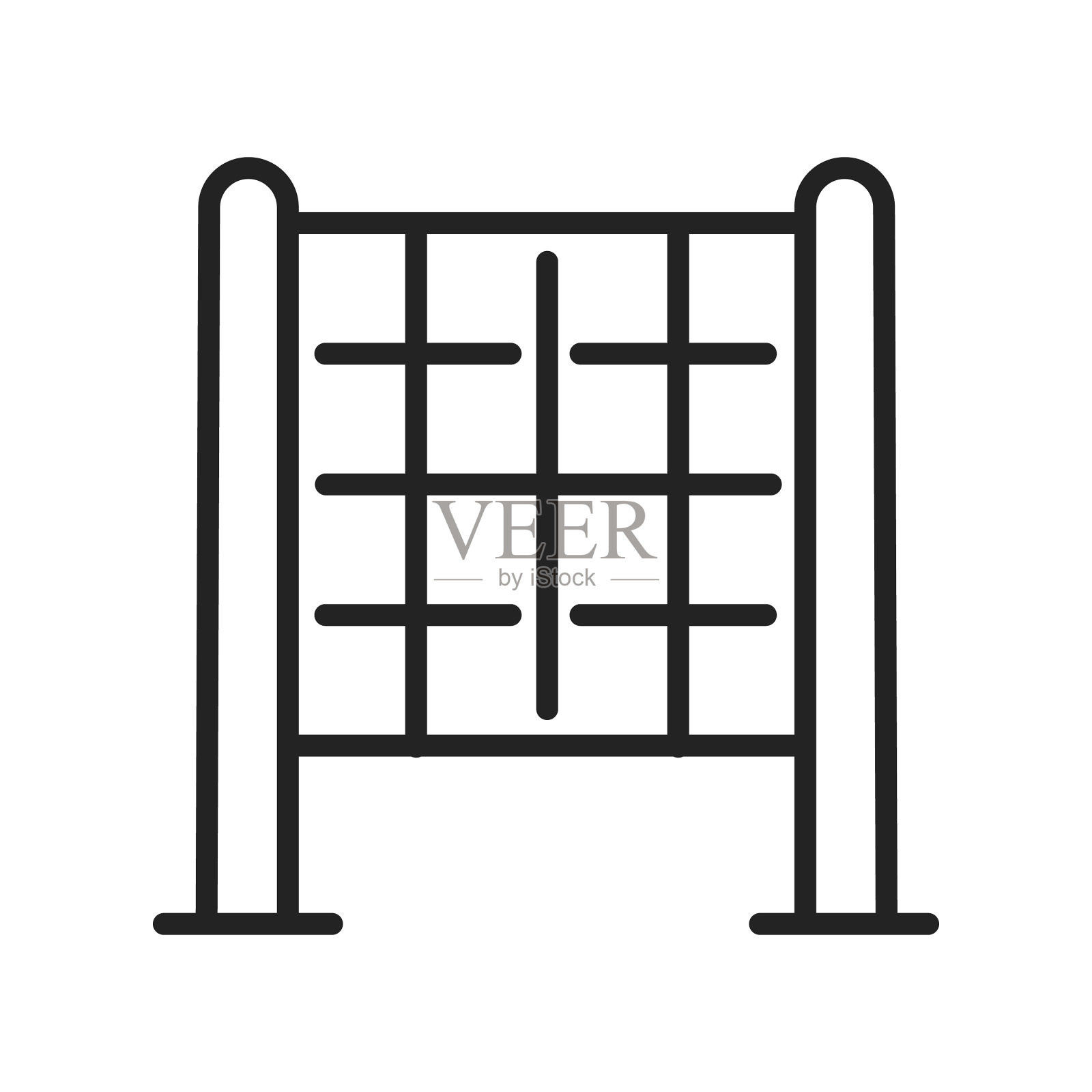 单色攀登儿童绳网图标图标素材