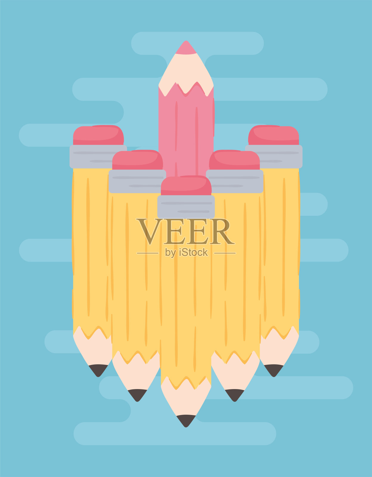 独特的想想法插画图片素材