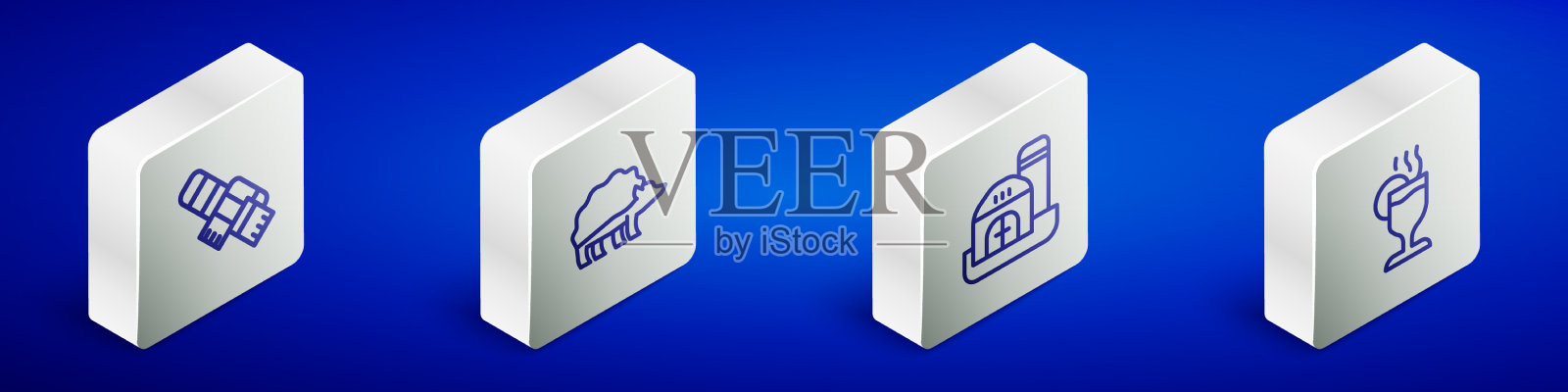 设置等距线冬季围巾刺猬农场图标素材