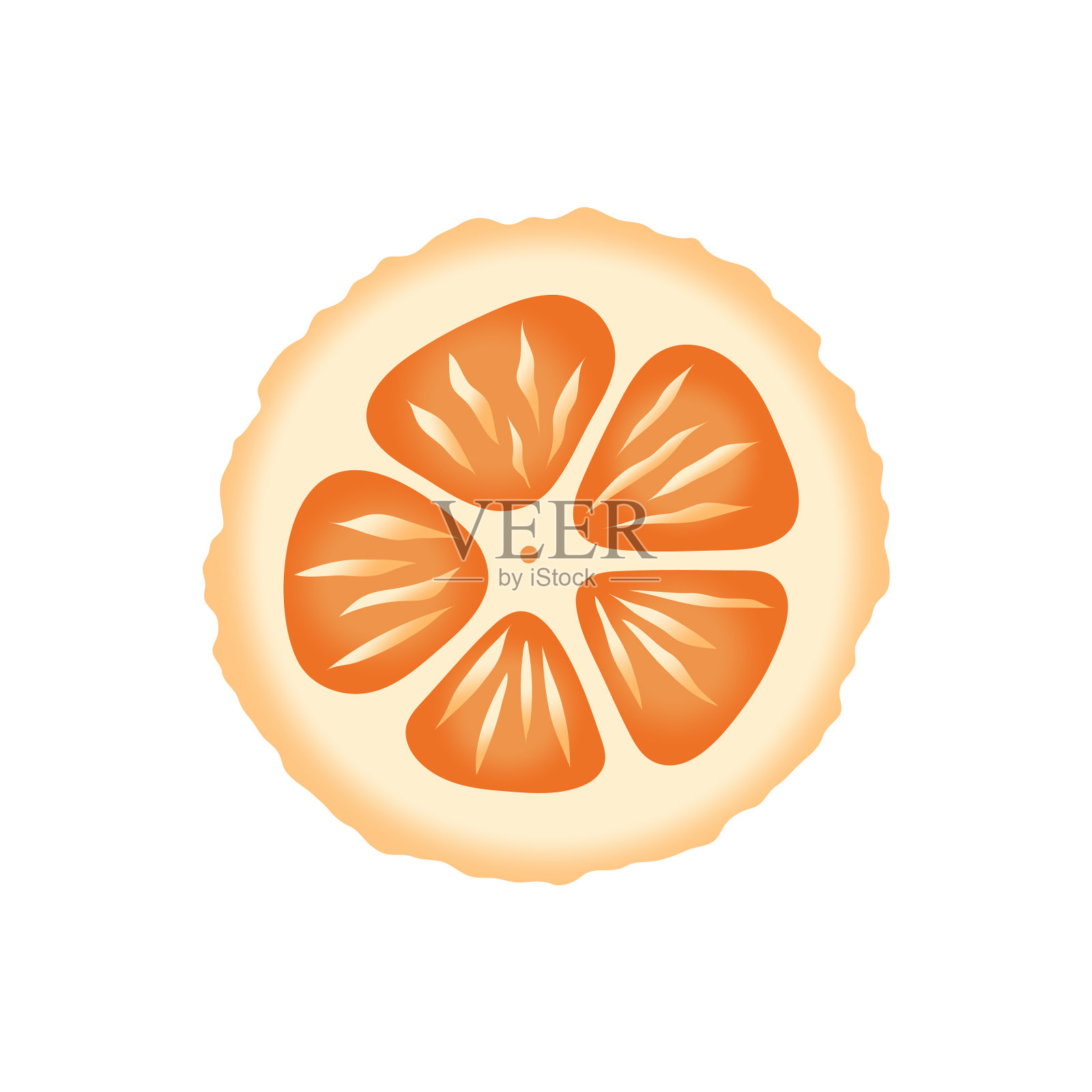 切片柑橘类水果设计橙柠檬设计元素图片