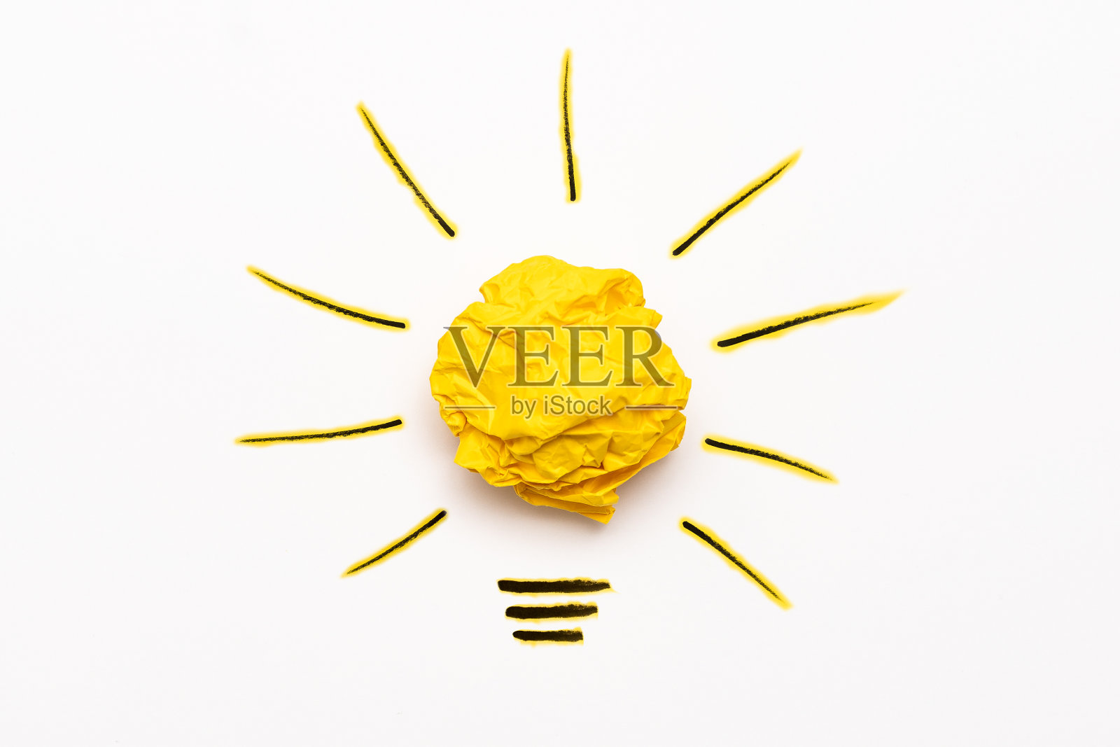 创造性的新想法。创新,头脑风暴,解决方案概念。照片摄影图片