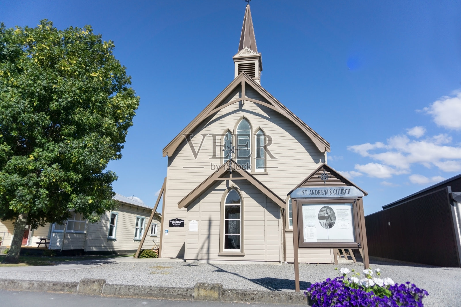 格雷敦圣安德鲁斯木制教堂照片摄影图片