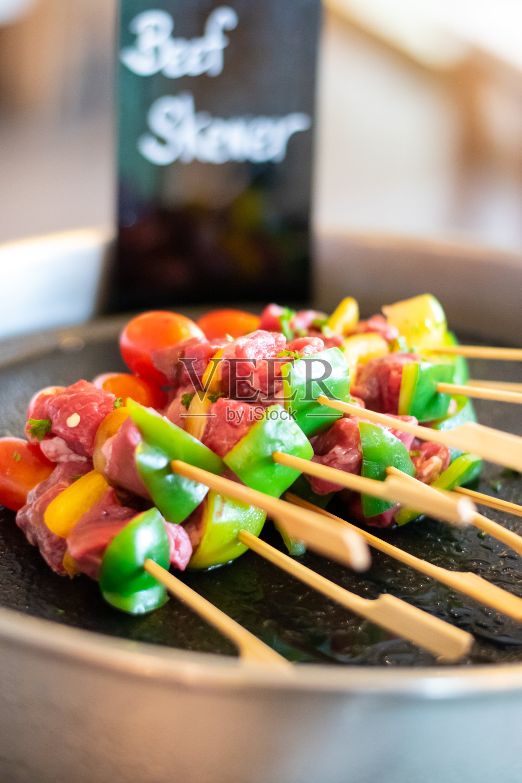 牛肉串肉扦照片摄影图片