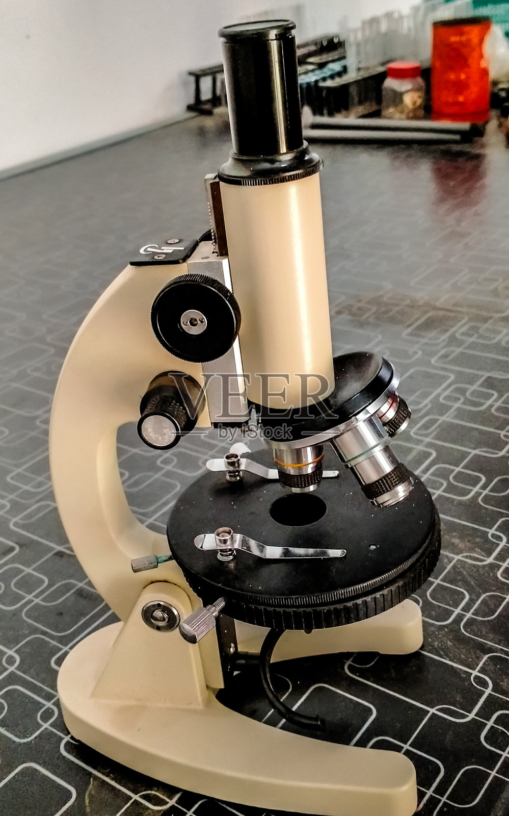 显微镜。照片摄影图片