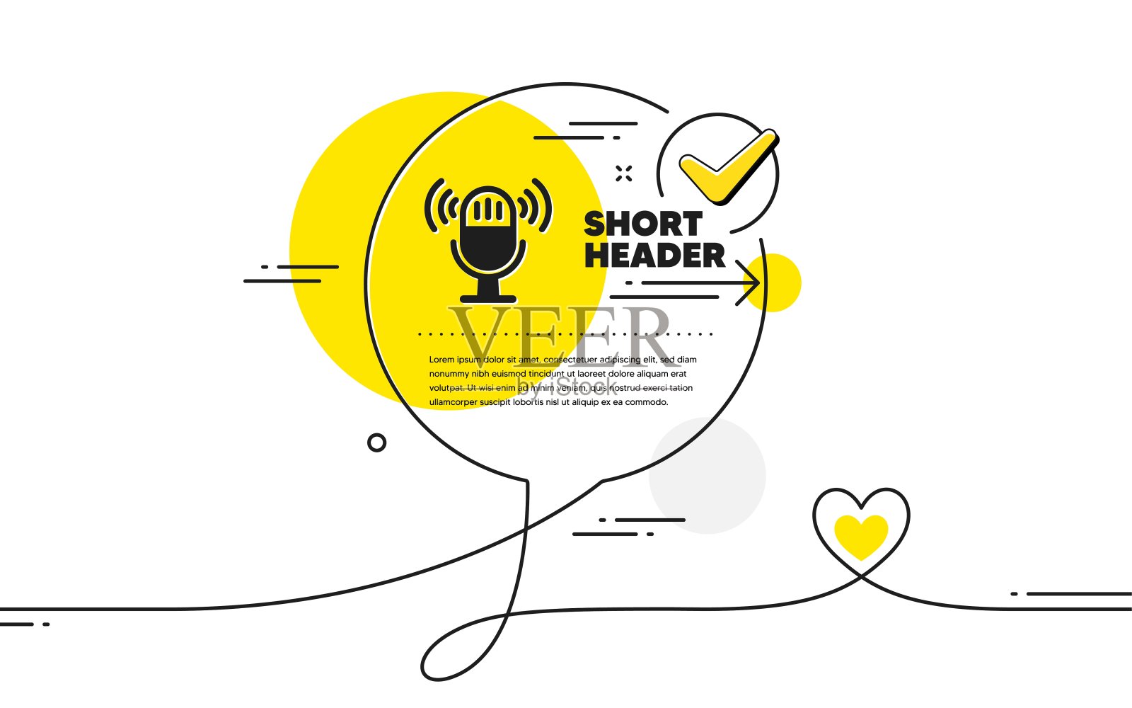 麦克风图标。音乐麦克风的信号。向量插画图片素材