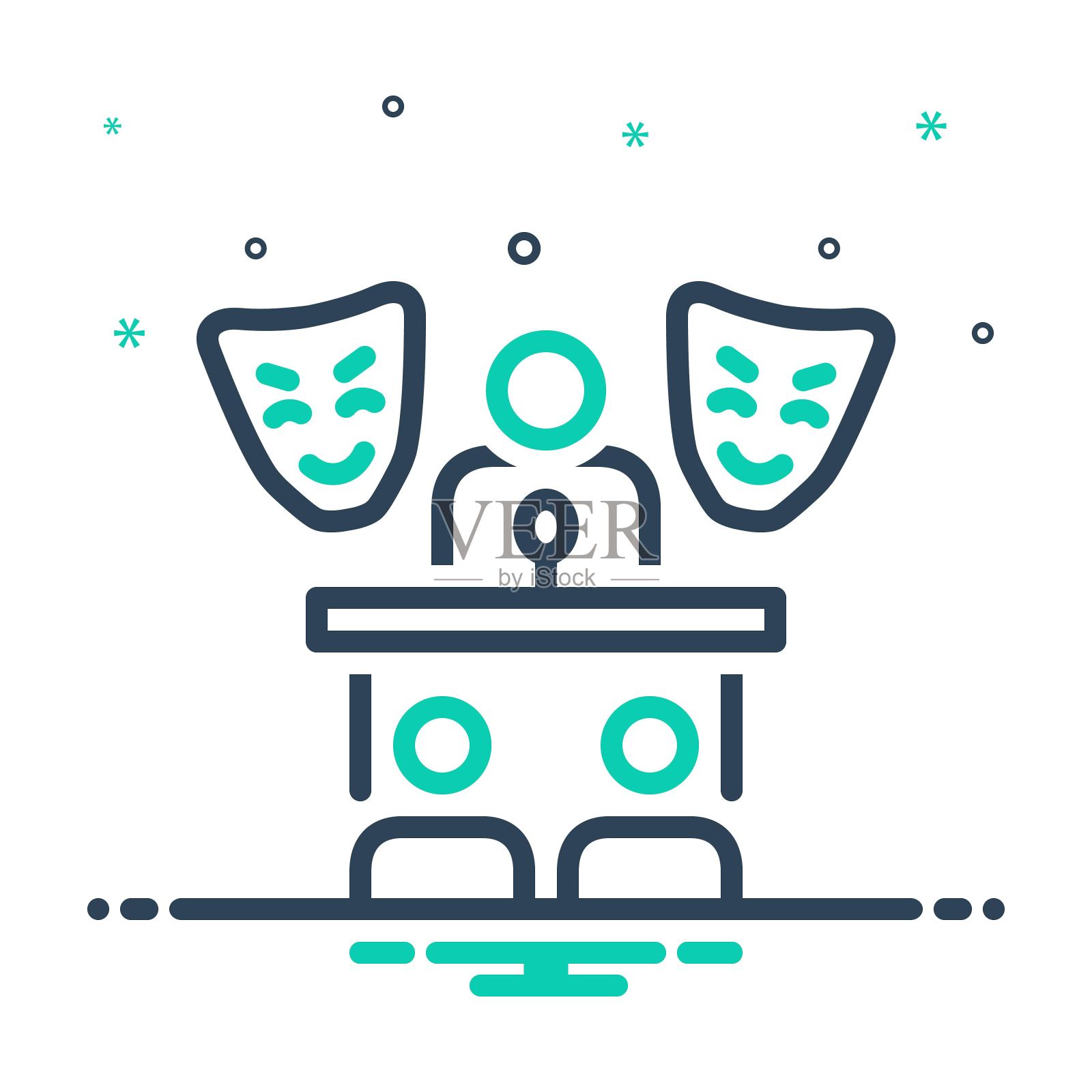 角色的序曲插画图片素材