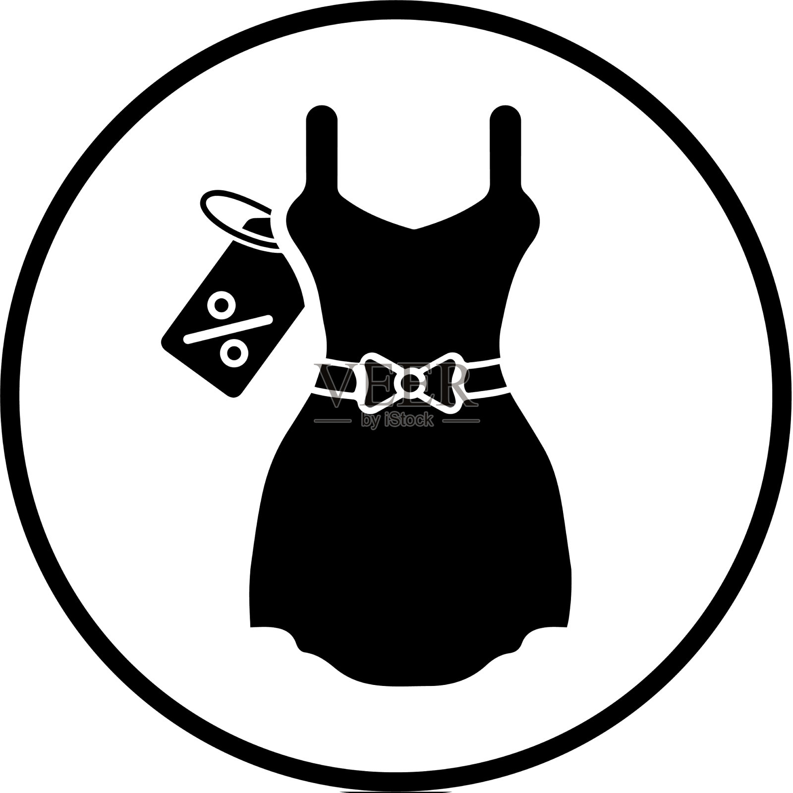 出售提供服装图标黑色图形设计元素图片