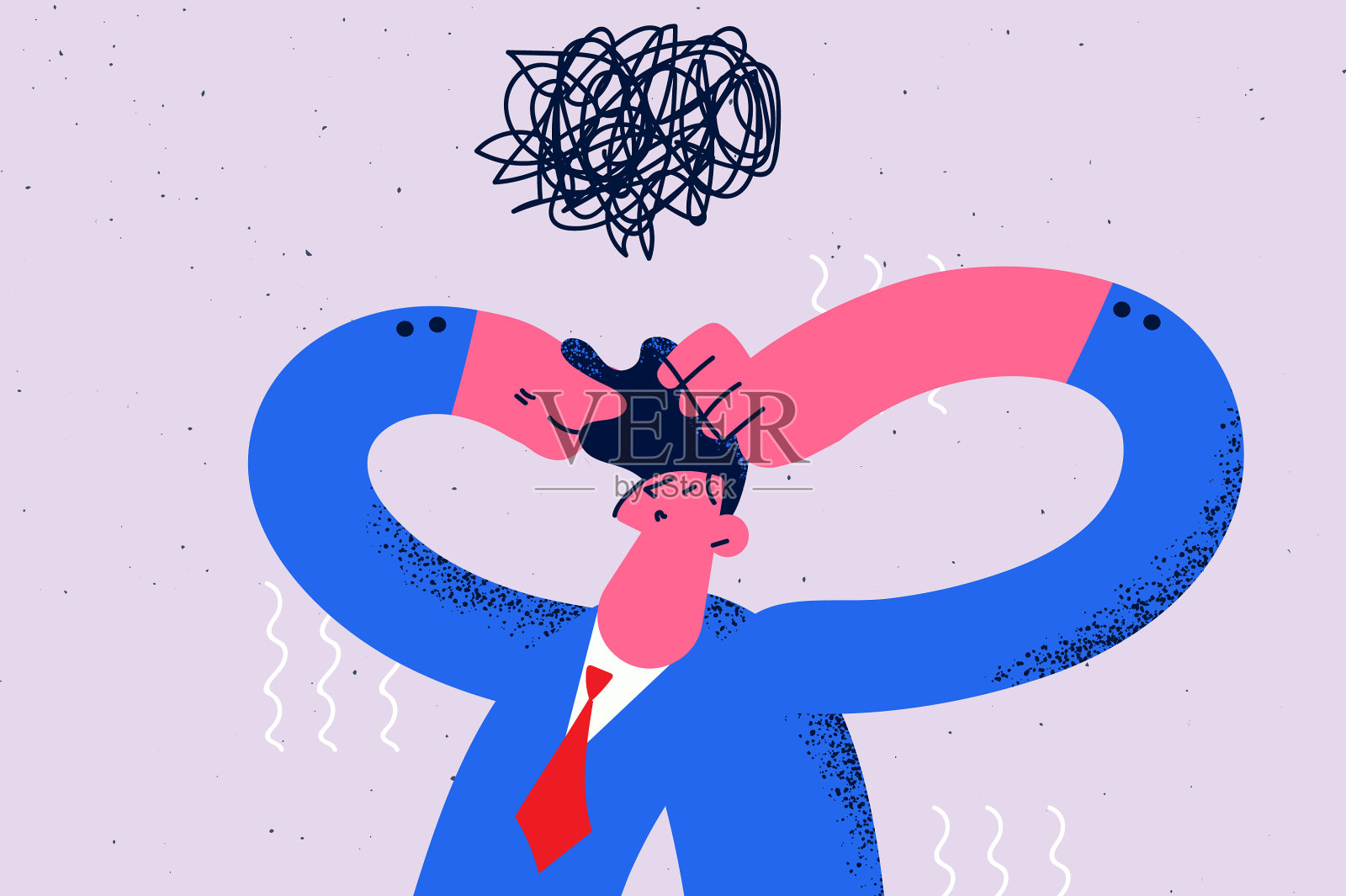 复杂困难的决策概念插画图片素材