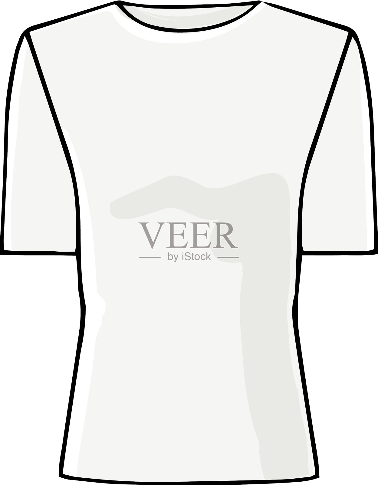 t恤时尚,基本服装,男女通用设计元素图片