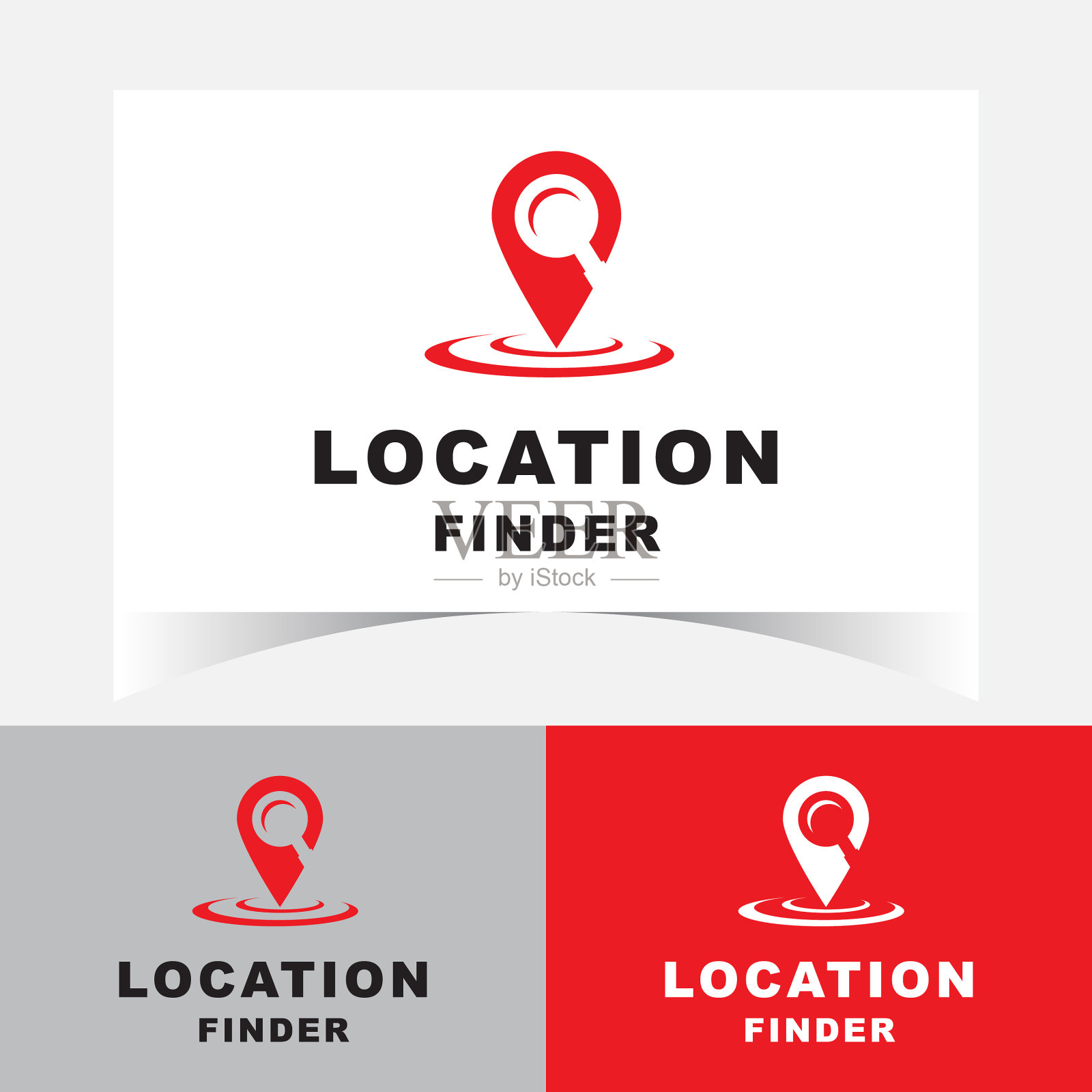 定位器标识设计模板插画图片素材