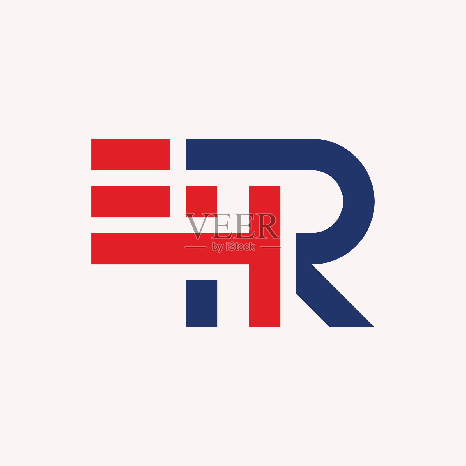 信hr旗企业标志设计插画图片素材