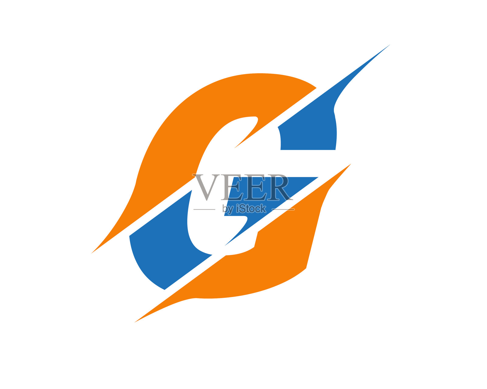 G切片字母标志现代G字母标志插画图片素材