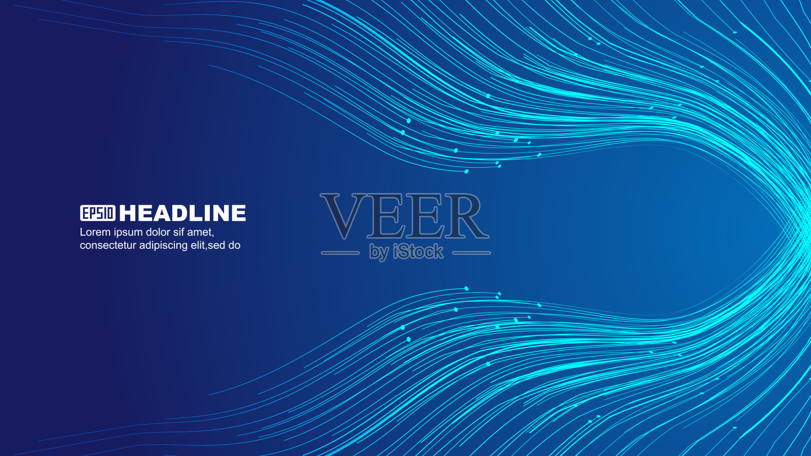 流点和线的正确收敛互联网网络技术的背景感插画图片素材