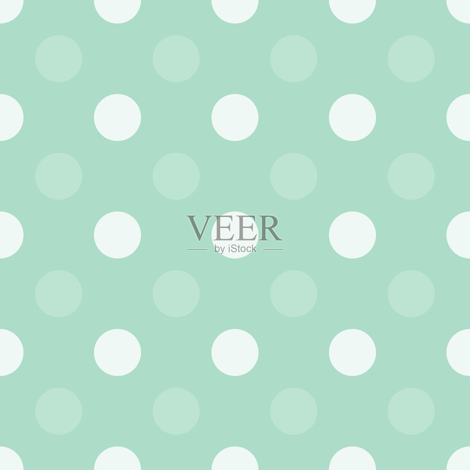 绿色点半滴重复无缝模式背景插画图片素材