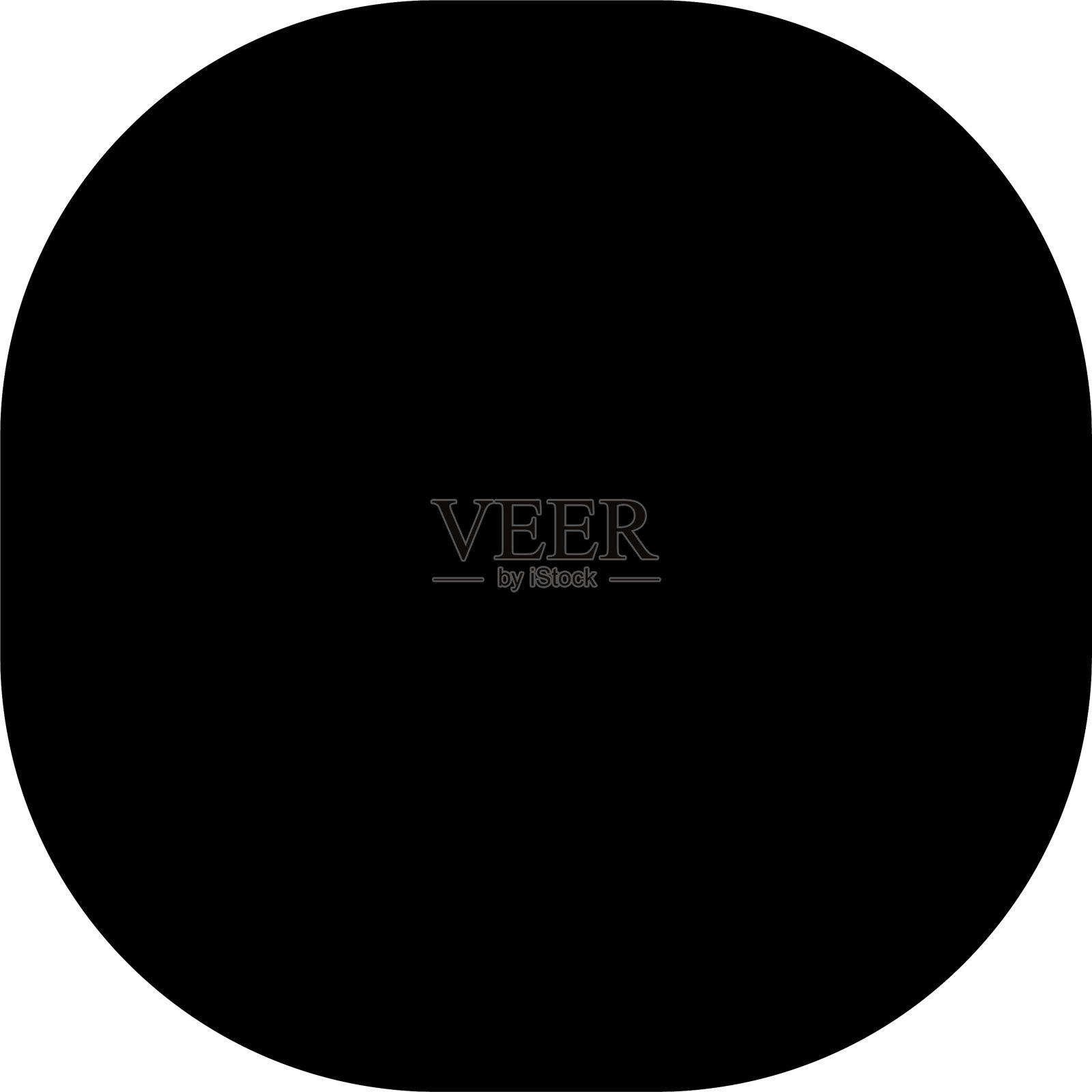 形状与不同的角效果圆角插画图片素材