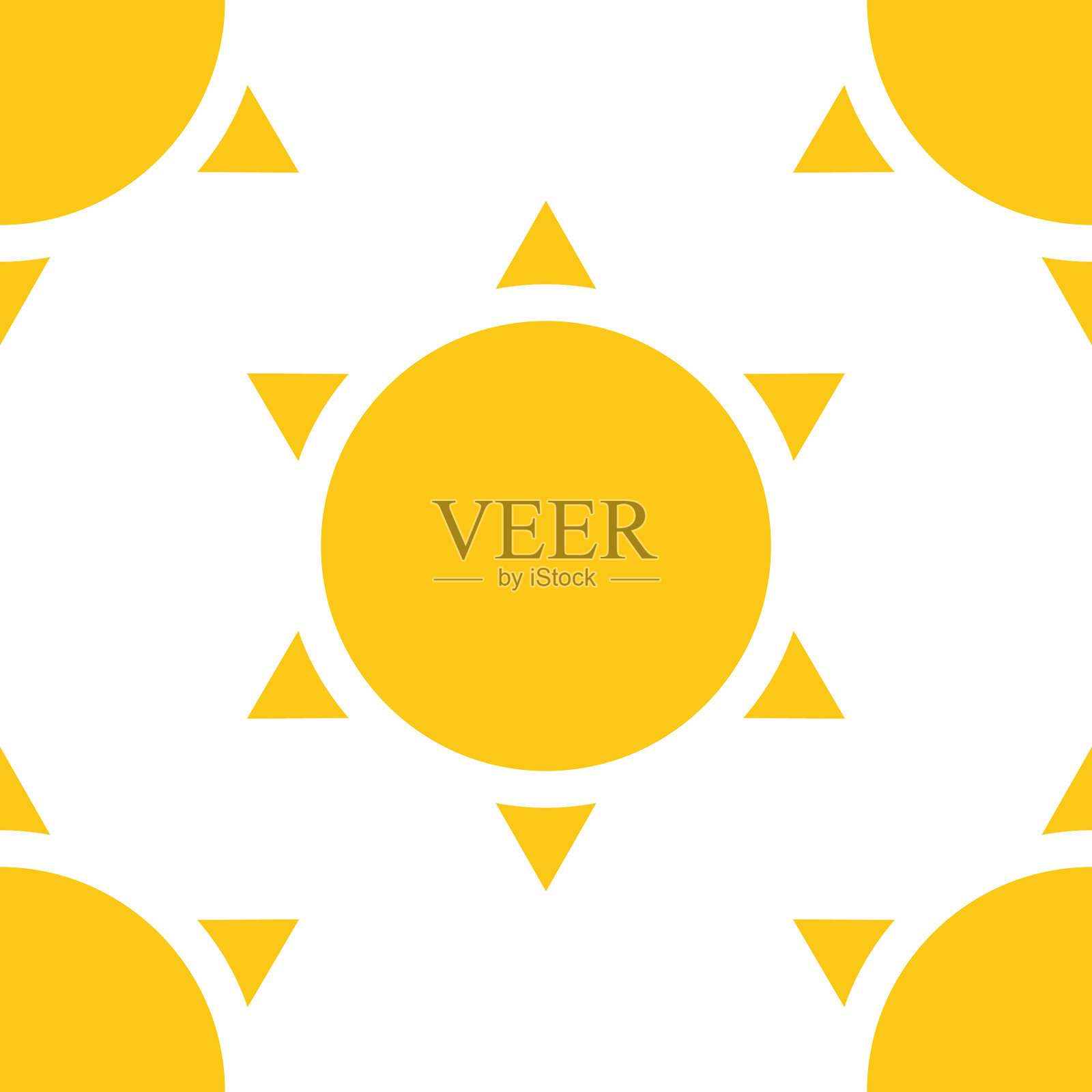 太阳无缝重复图案背景插画图片素材