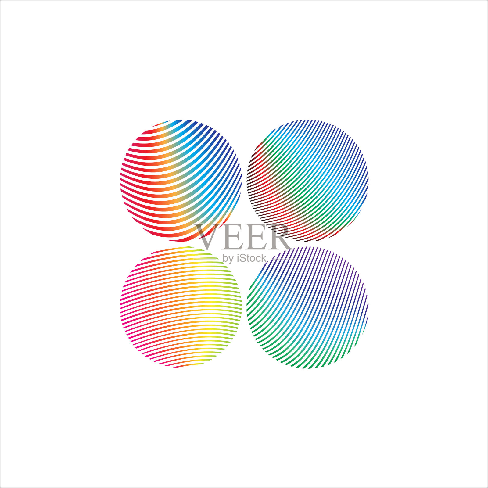 抽象的圆插画图片素材