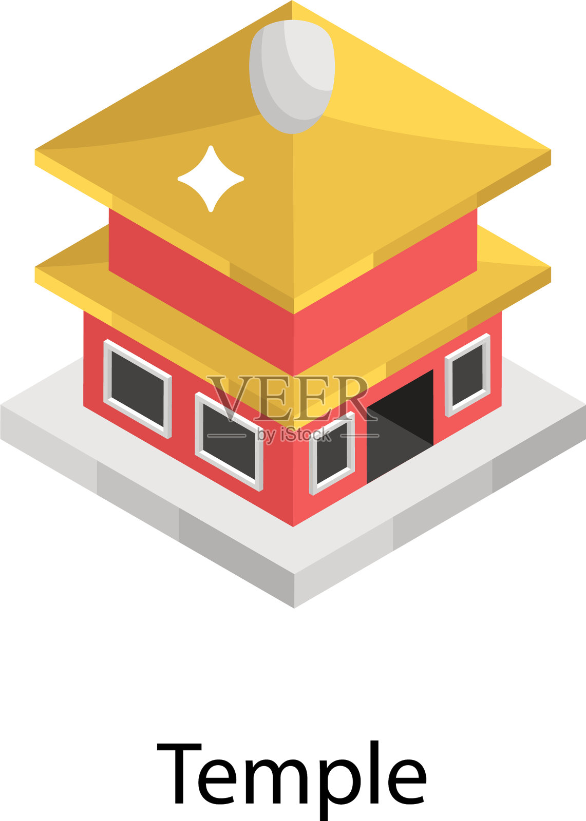 寺庙设计元素图片