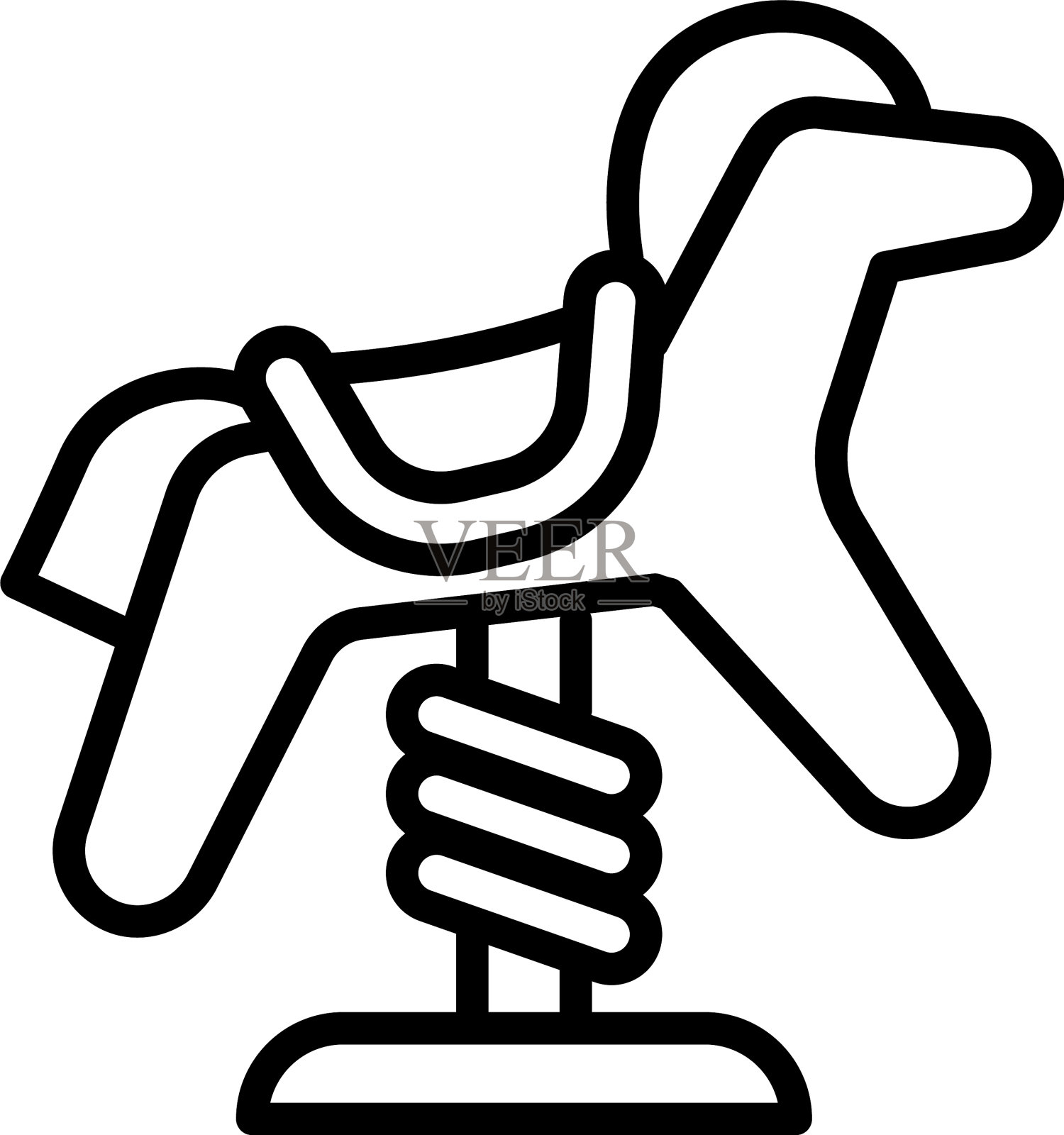 马泉骑士图标轮廓风格设计元素图片