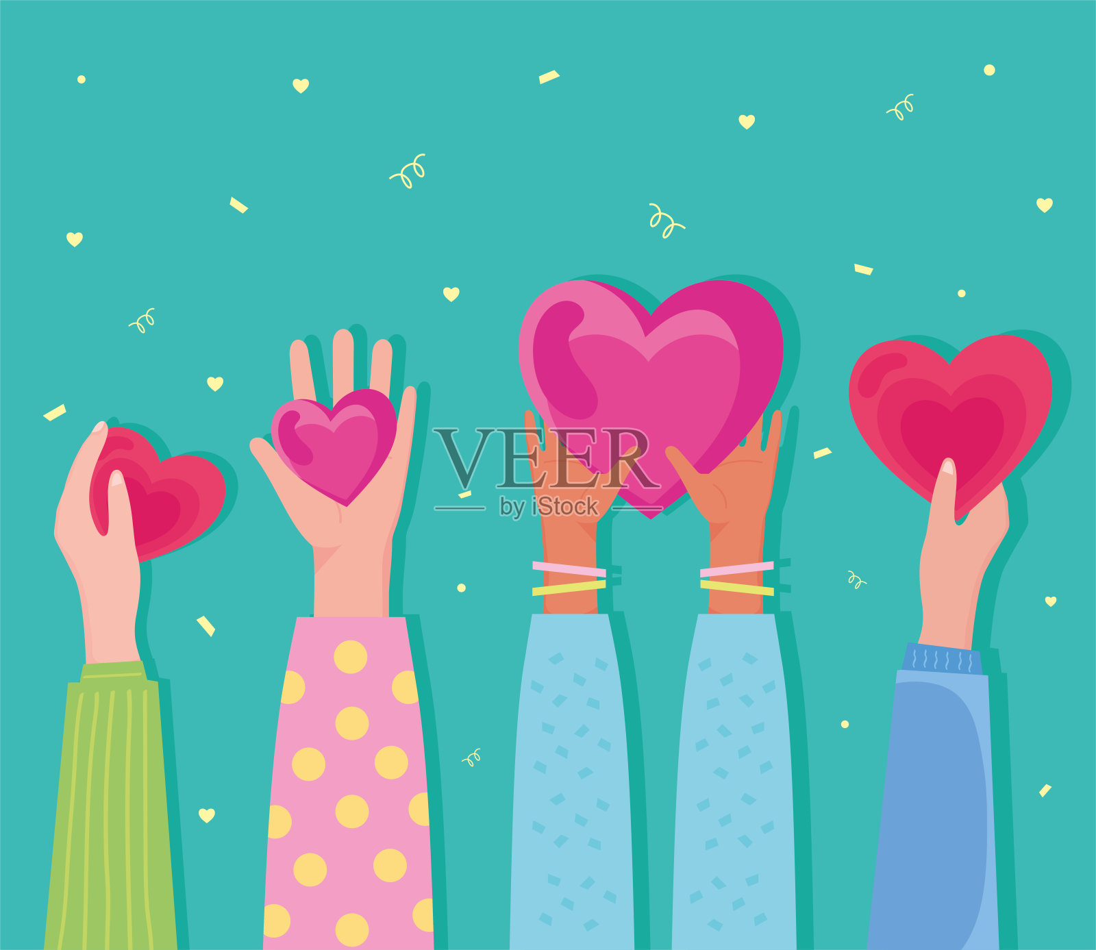 与心插画图片素材