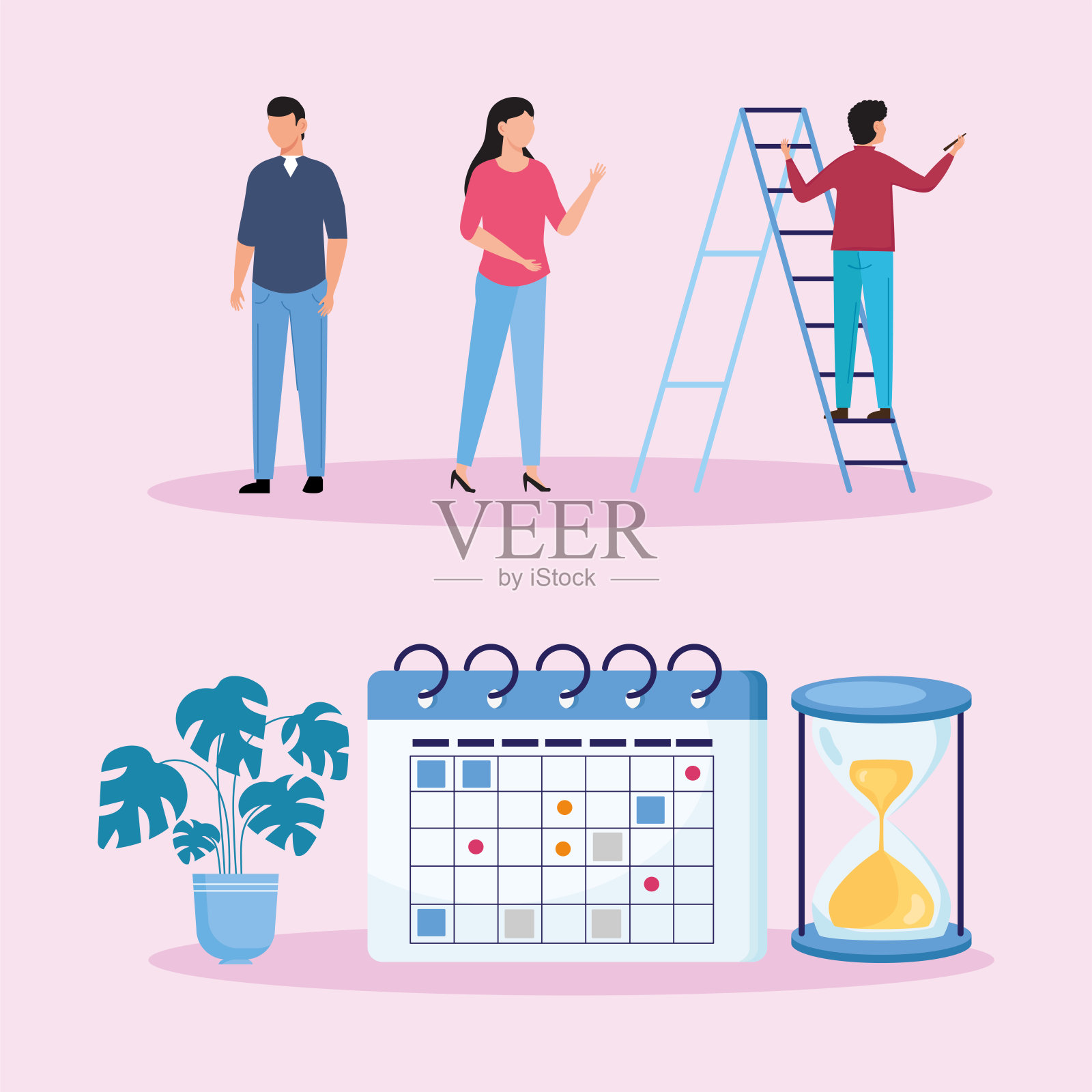 计划符号集设计模板素材