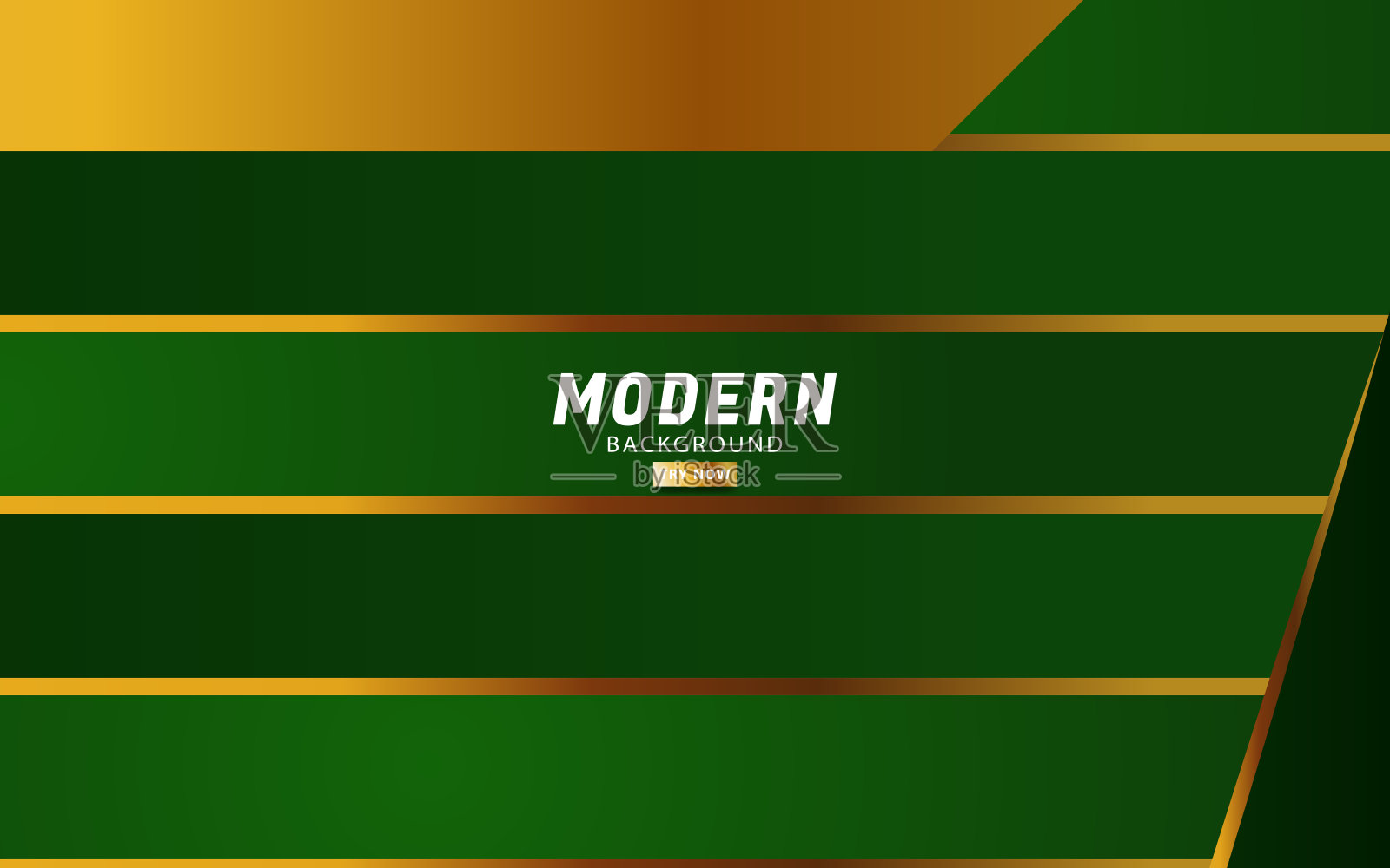 现代抽象premium绿色矢量背景与黄金线。重叠图层与纸效果。矢量插图。插画图片素材