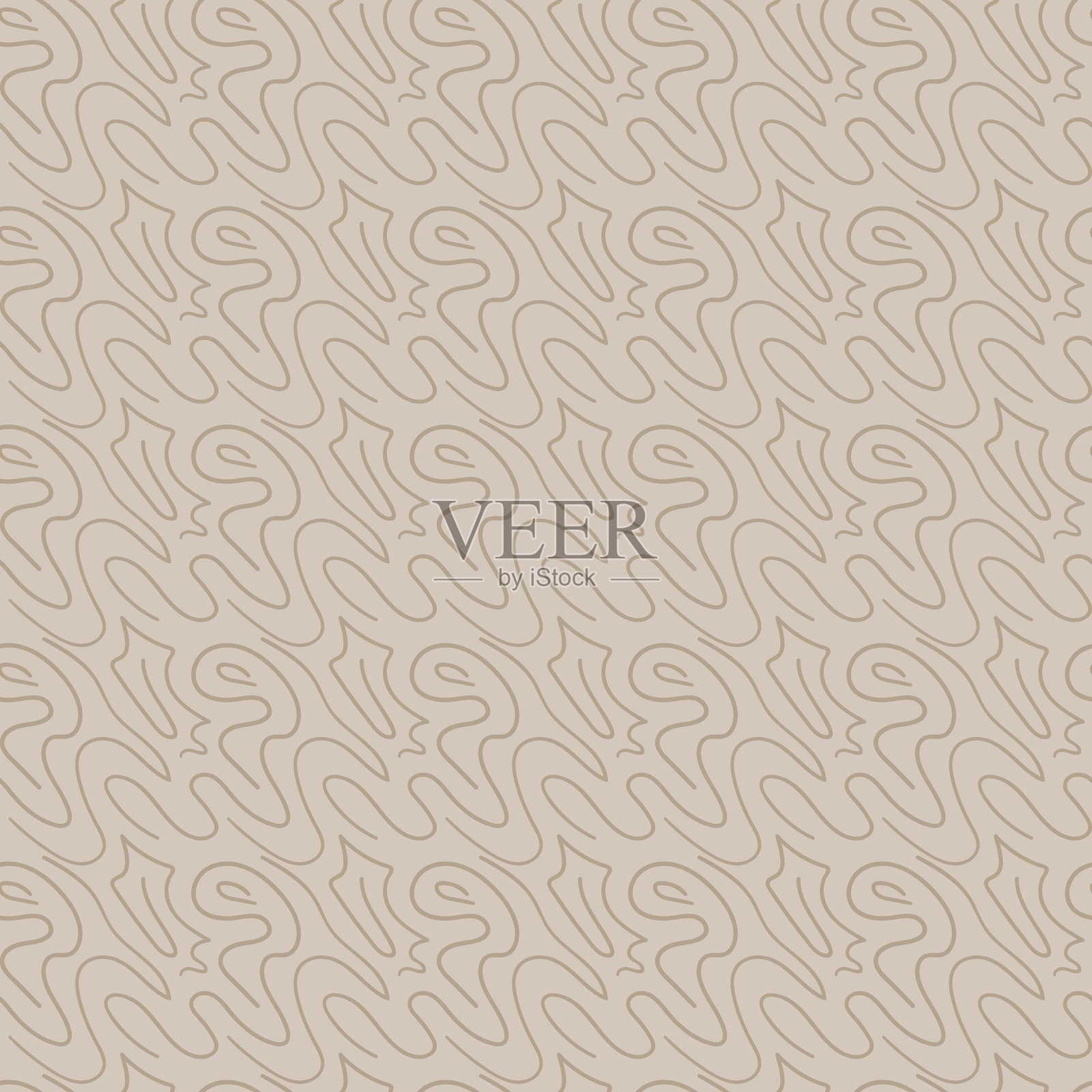 手绘无缝图案线插画图片素材