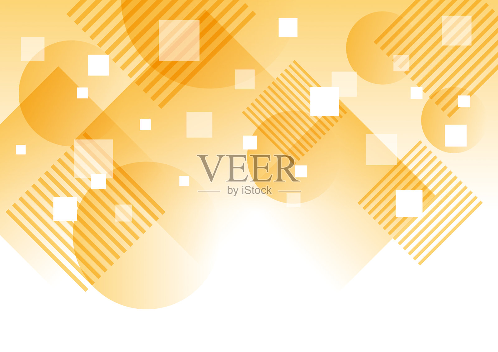 正方形和圆形的几何背景插画图片素材