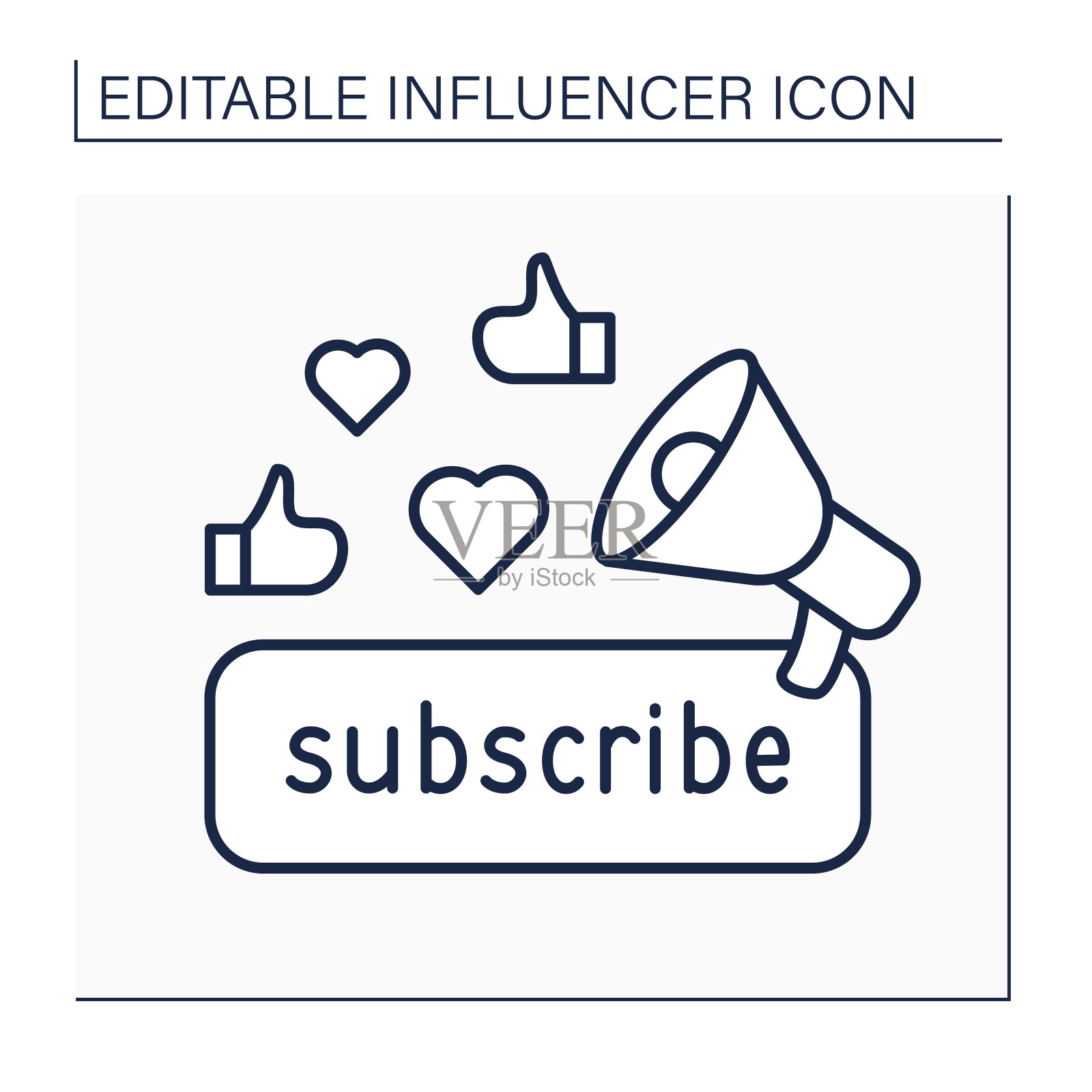 订阅一行图标图标素材