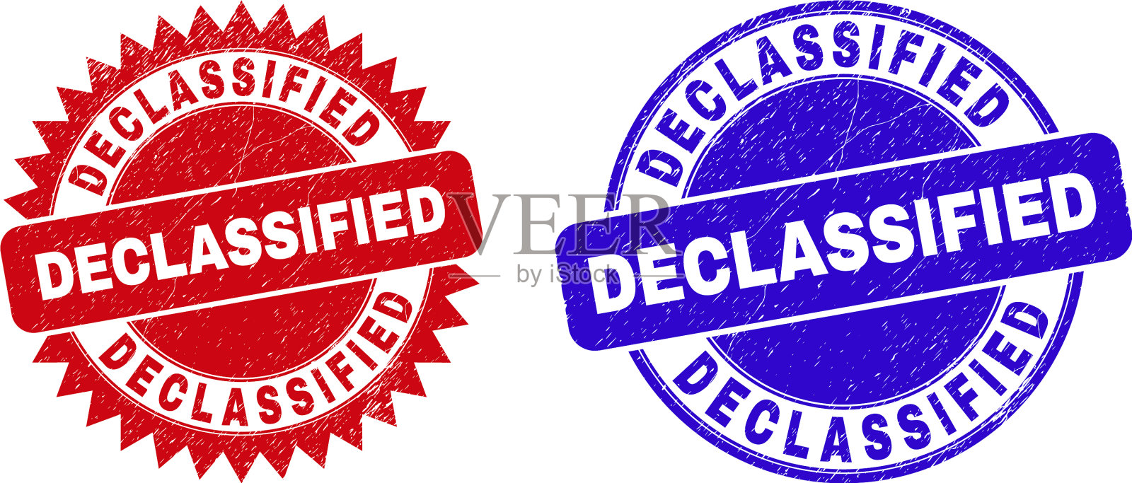 解密圆形和玫瑰形水印插画图片素材