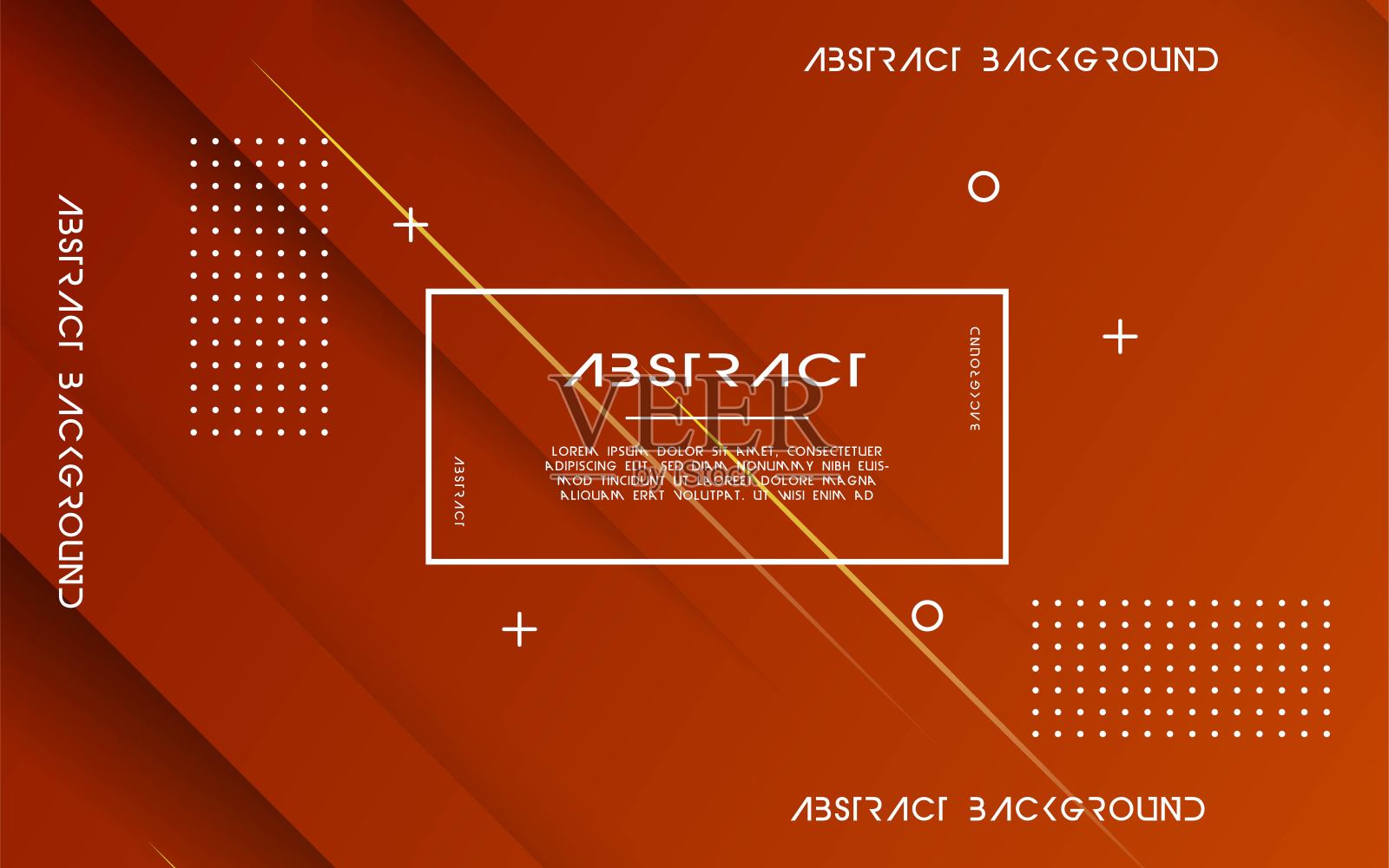 摘要具有划痕效果的橙色渐变几何光背景插画图片素材