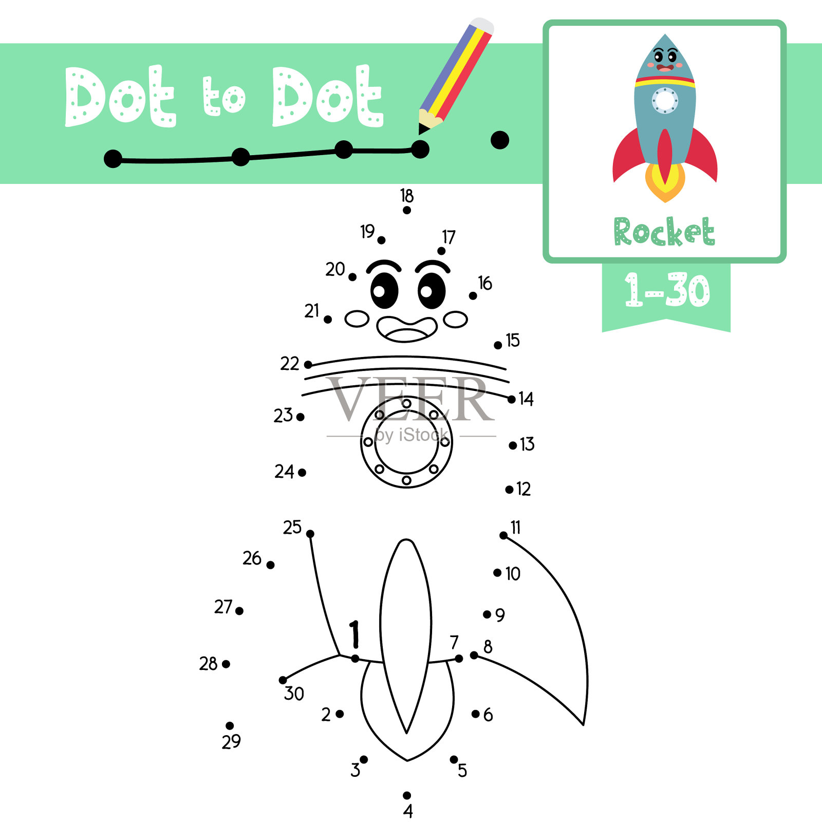 点对点教育游戏和图画书插画图片素材