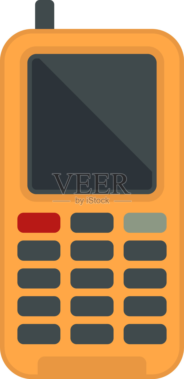 生存电话图标平孤立插画图片素材