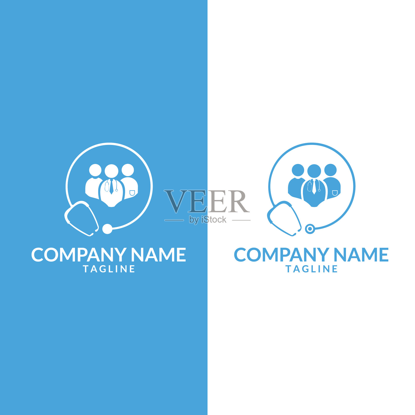 医疗标志模板医生团队医护人员插画图片素材