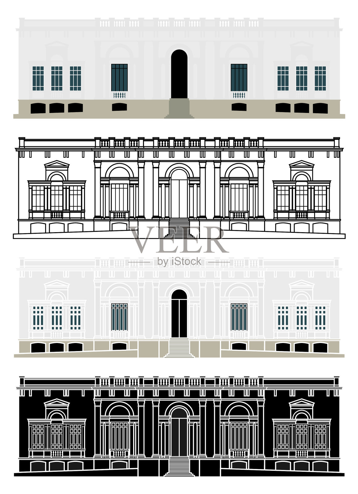 里约热内卢巴西的拉格宫插画图片素材