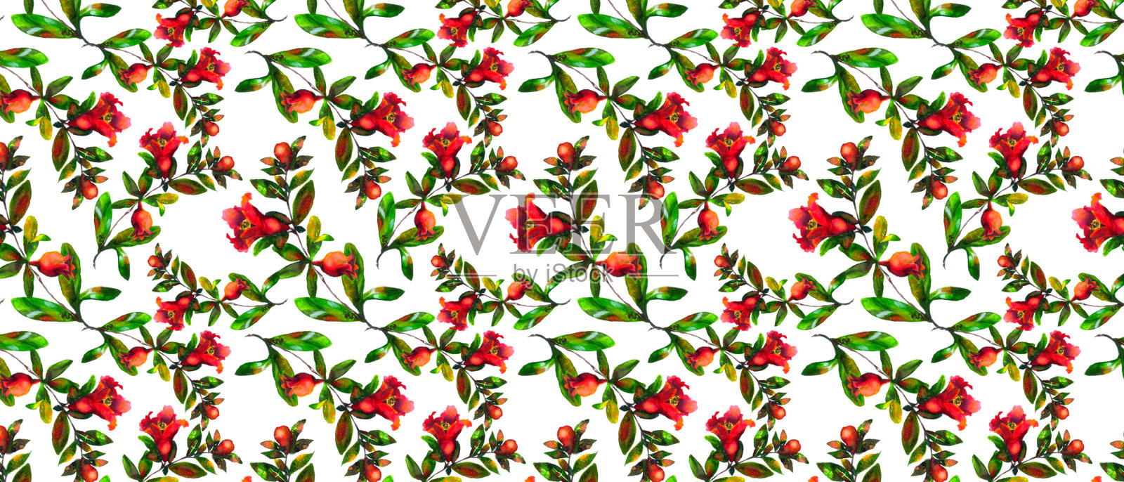 花朵自然美丽的艺术自然圆形三角形几何背景墙纸叶子绿色粉红色蓝色黄色红色抽象图案模板背景插画图片素材