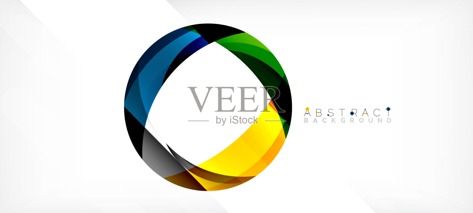 几何抽象背景圈创建插画图片素材