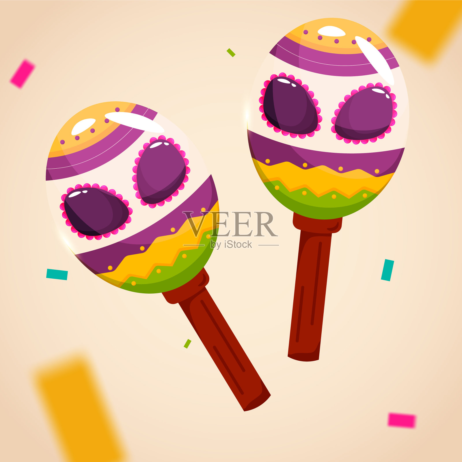 米色人物音乐辛科德梅奥插画图片素材