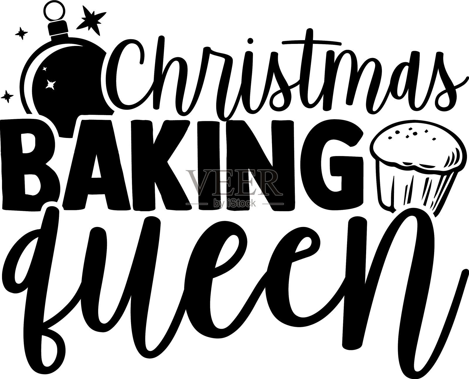 圣诞节烘焙女王设计元素图片