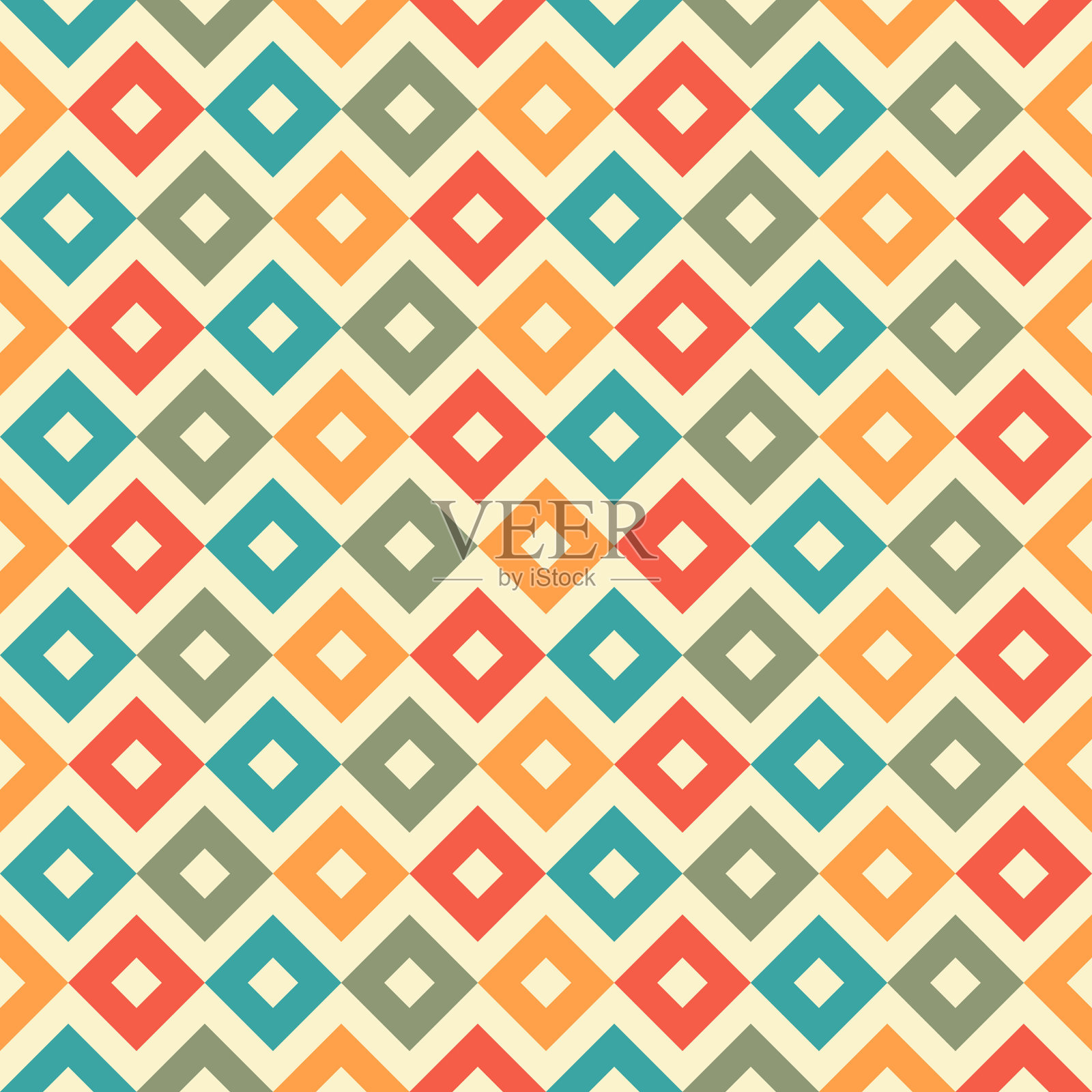 抽象几何无缝图案背景插画图片素材