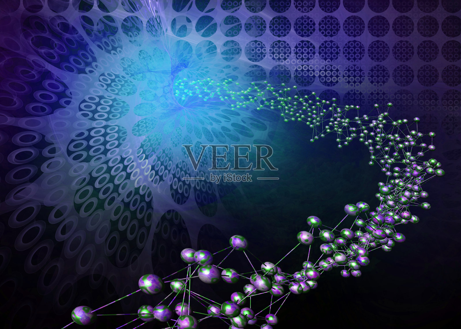 分子宇宙,抽象的科学背景照片摄影图片