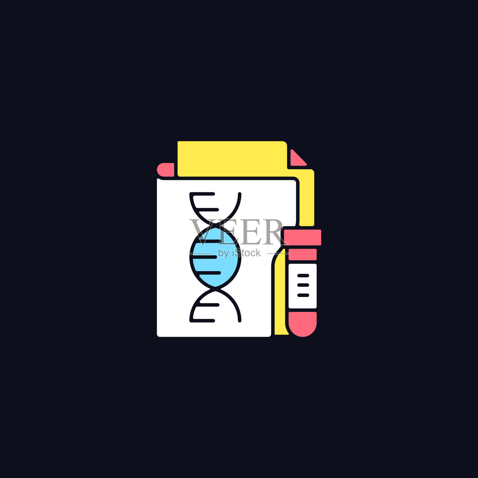 遗传信息隐私RGB颜色图标插画图片素材