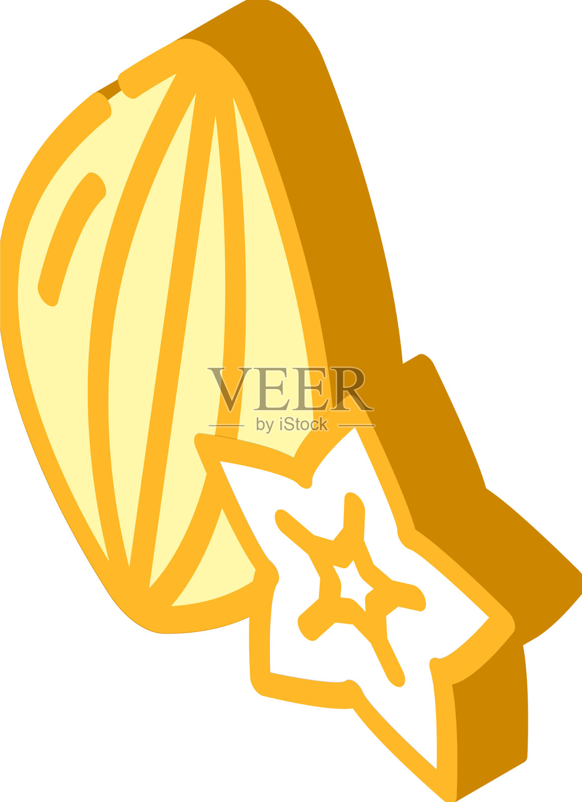 杨桃等距图标设计元素图片