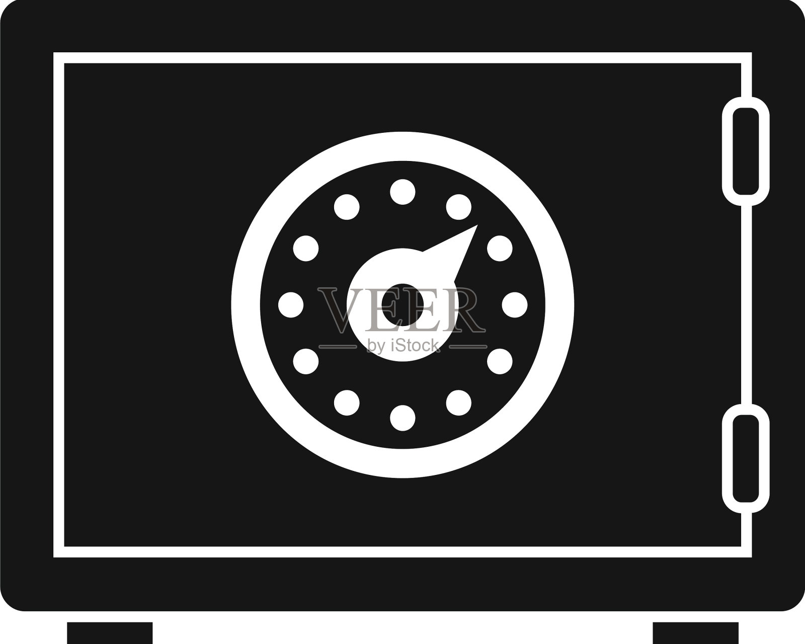 金钱保险箱图标简单的储蓄箱图标素材