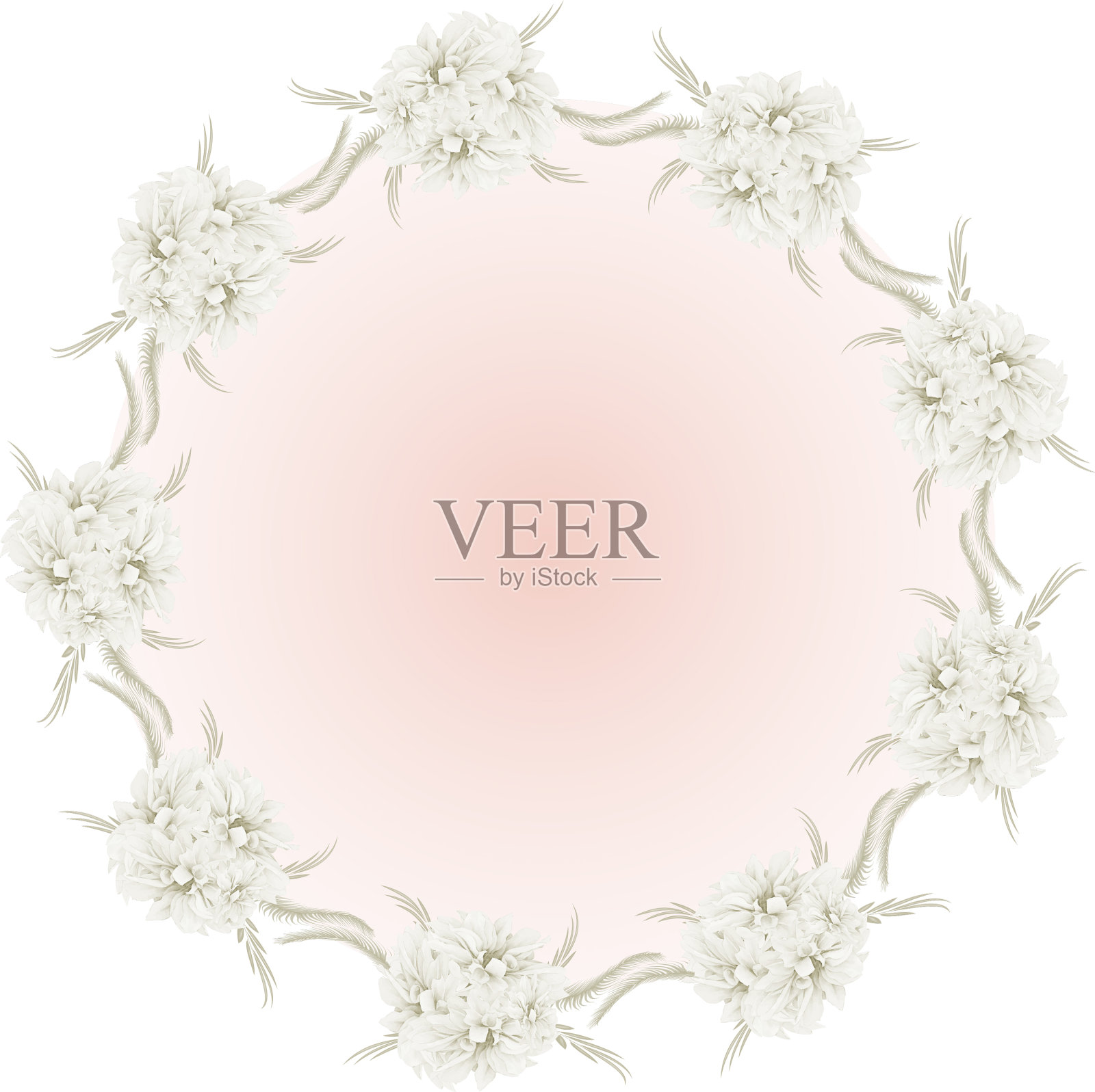 花圈水彩设计元素设计元素图片