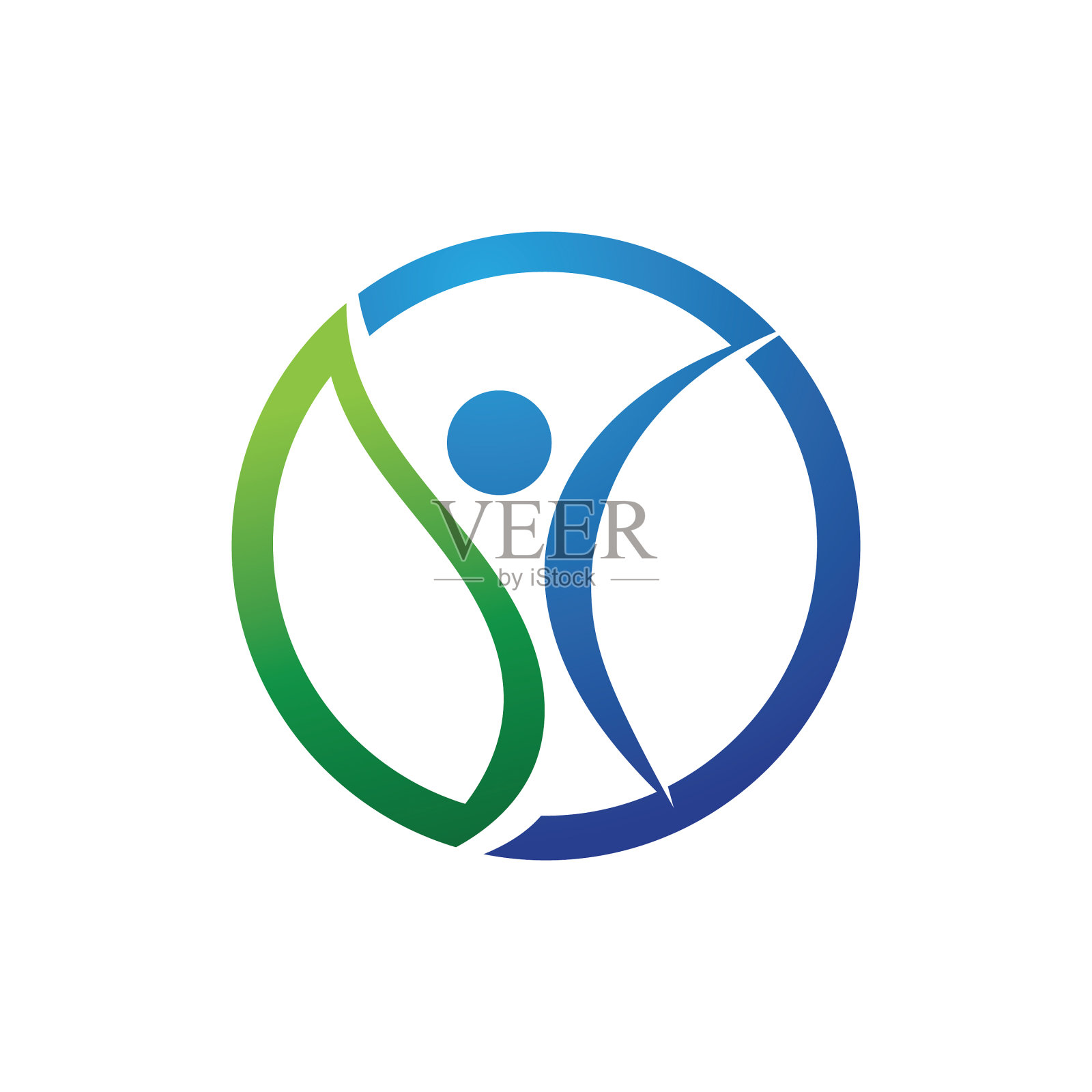 成功人健康生命人性标志设计元素图片