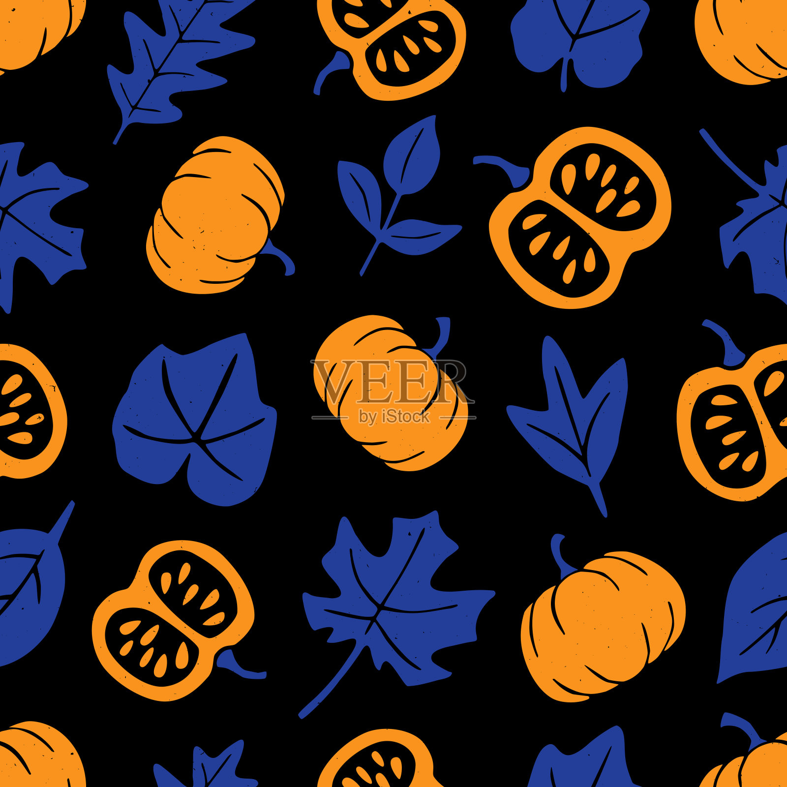 南瓜模式插画图片素材