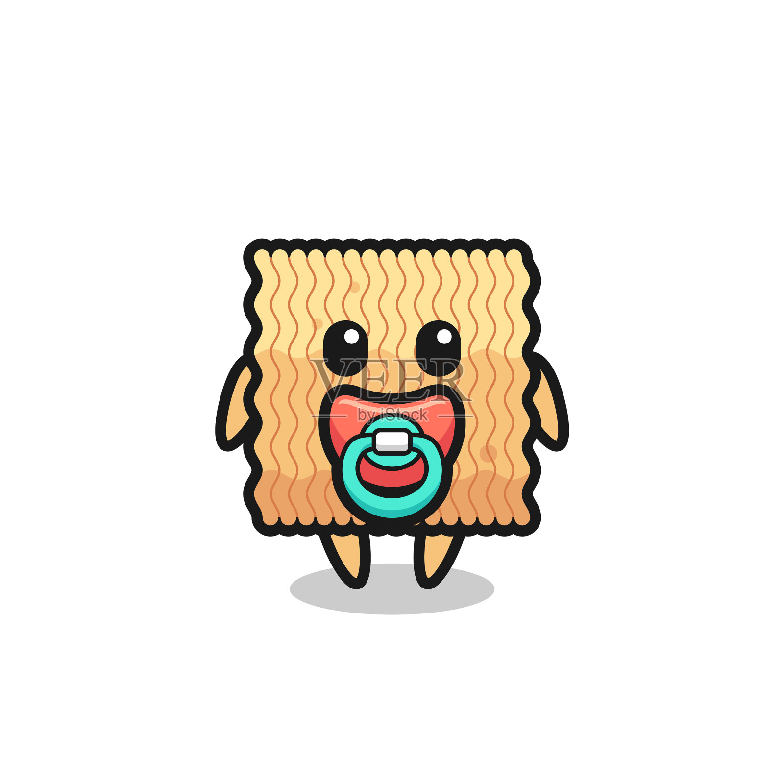 婴儿生方便面卡通人物设计元素图片