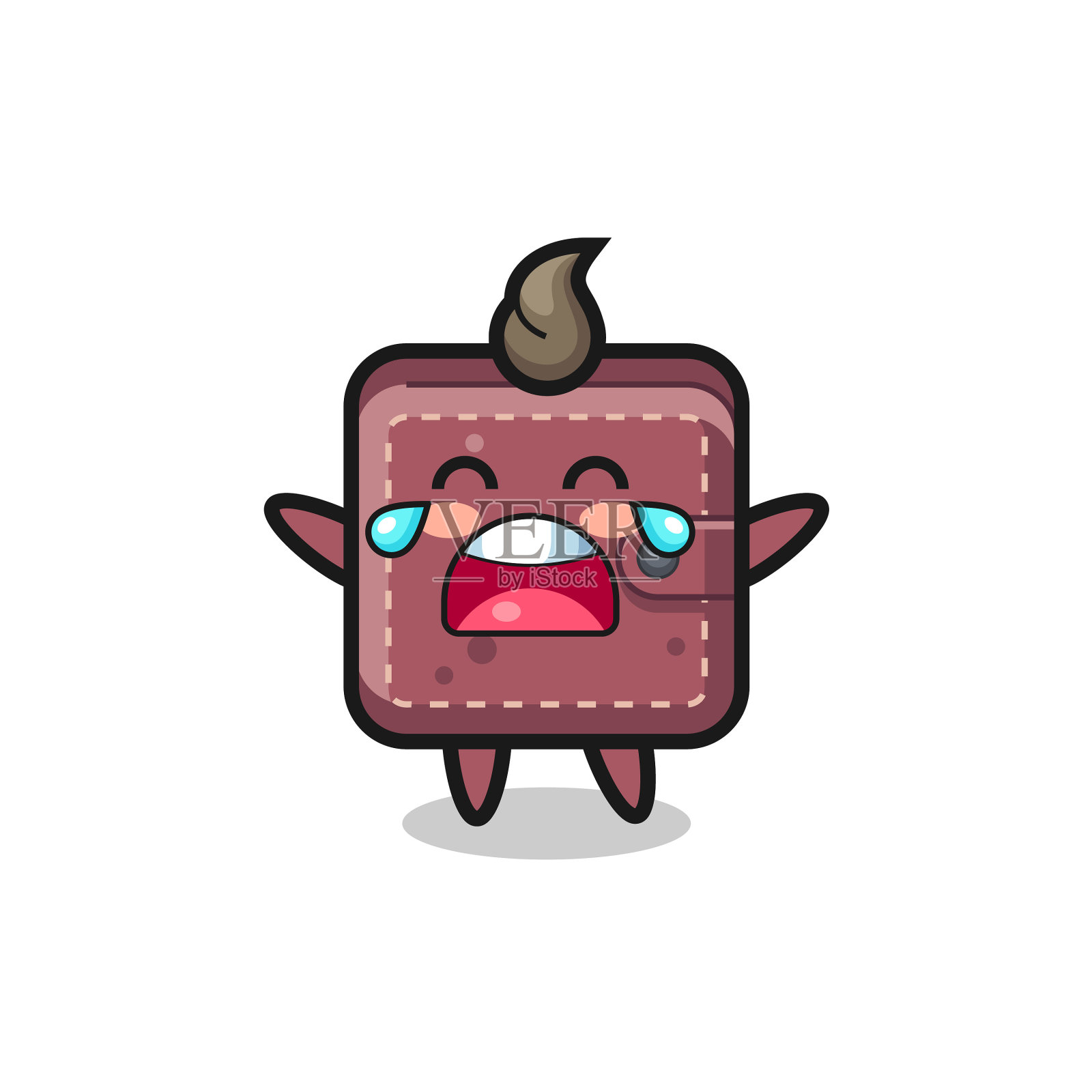 哭皮钱包可爱的宝宝设计元素图片