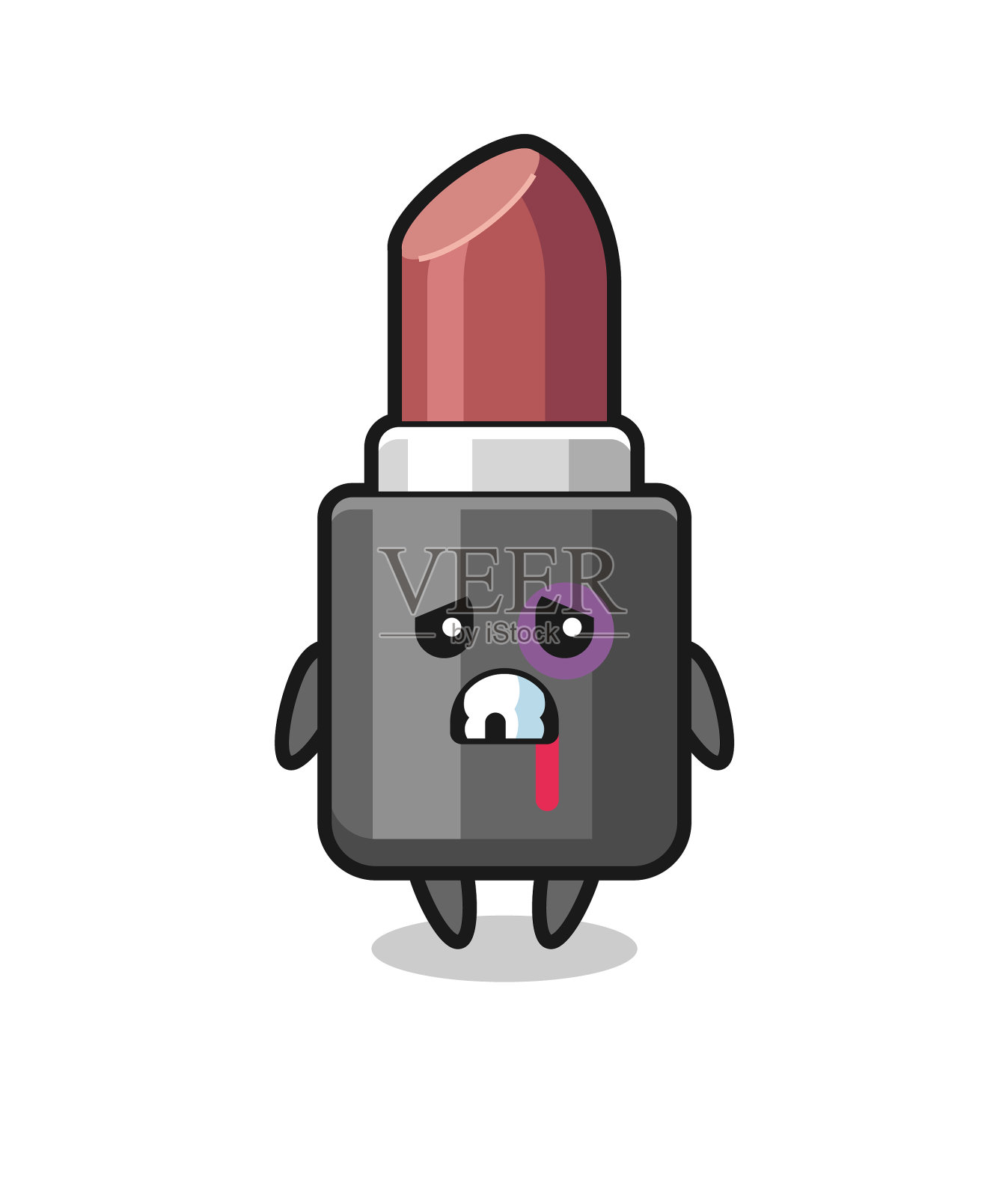 红唇受伤,脸部淤青设计元素图片